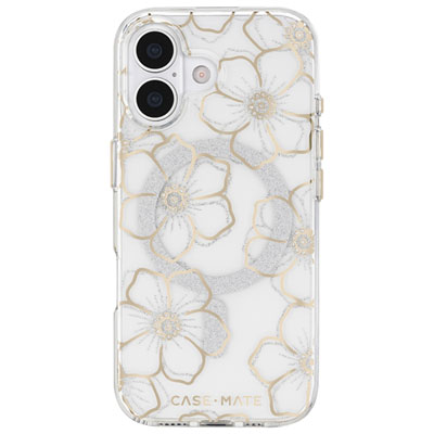 Case-Mate Fitted Hard Shell Case with MagSafe for iPhone 17 - Floral Gems/Gold