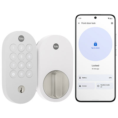 Yale Google Smart Lock with Keypad & Matter Capability - Snow White Best
