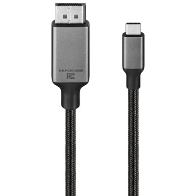 Insignia 2m (6 ft.) USB-C to 4K Ultra HD DisplayPort Cable (NS-PCKCD626-C) - Only at Best Buy trouble finding the answer for and might help someone with their choose of purchase