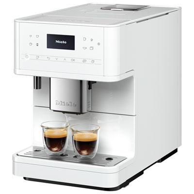 Miele CM 6160 Milk Perfection Countertop Coffee and Espresso Machine – Lotus White