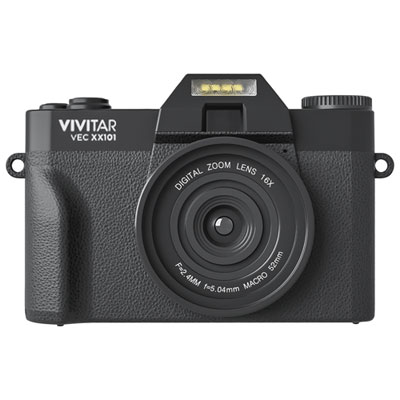 Vivitar VECXX101 Wi-Fi 20MP 4K Video Digital Camera - Black
