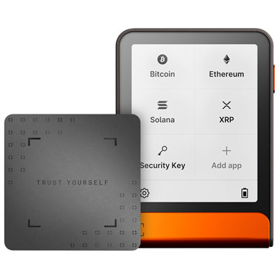 Ledger Flex 2.84" E-Ink Crypto Hardware Wallet USB-C/Bluetooth with Recovery Key - Orange I love this ledger wallet