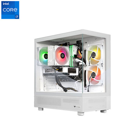 Thermaltake LCGS View Gaming PC (Intel Core i7-14700F/32GB RAM/2TB SSD/NVIDIA GeForce RTX 5060/Windows 11) - Eng best quality price with 0% Interest financing FairStone for 12 months