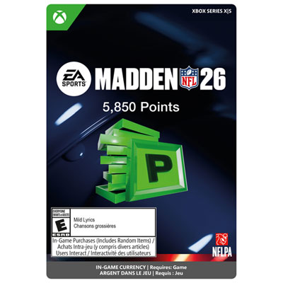 Madden Nfl 26 : 5850 Points (Xbox Series X|S) - Téléchargement Numérique 
