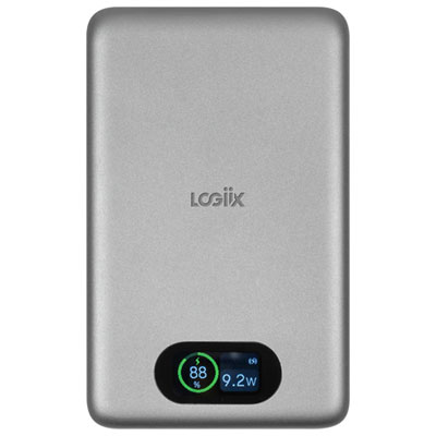 Chargeur Portable Usb-C De 10 000 Mah Piston Power De Logiix Avec Magsafe - Gris Graphite