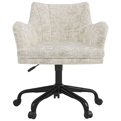 Brassex Francie High-Back Polyester Executive Chair - Beige