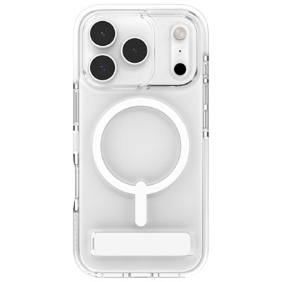 ZAGG Santa Cruz Snap Fitted Hard Shell Case with MagSafe & Kickstand for iPhone 17 Pro - White