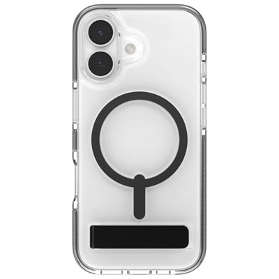 ZAGG Santa Cruz Snap Fitted Hard Shell Case with MagSafe & Kickstand for iPhone 17 - Black