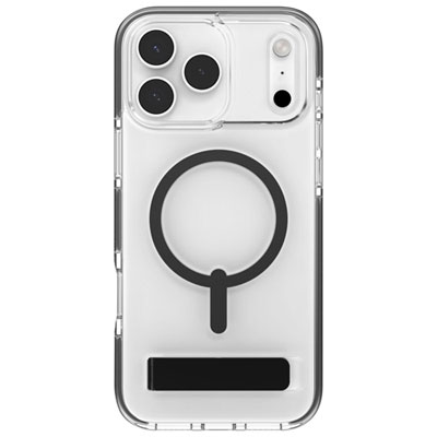 ZAGG Santa Cruz Snap Fitted Hard Shell Case with MagSafe & Kickstand for iPhone 17 Pro Max - Black