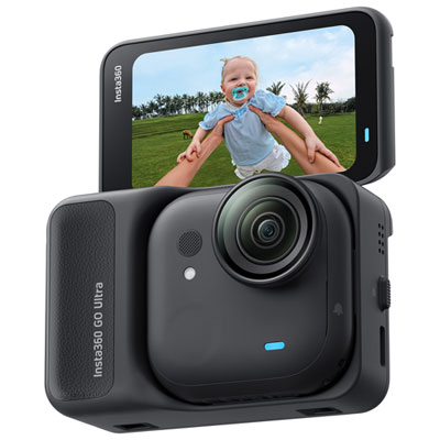 Insta360 GO Ultra Waterproof 4K 360° Sports Camera - Black