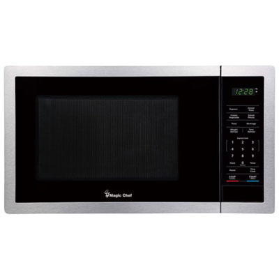 Magic Chef 0.9 Cu. Ft. Counter Top Microwave (MC99MSTF) - Stainless Steel