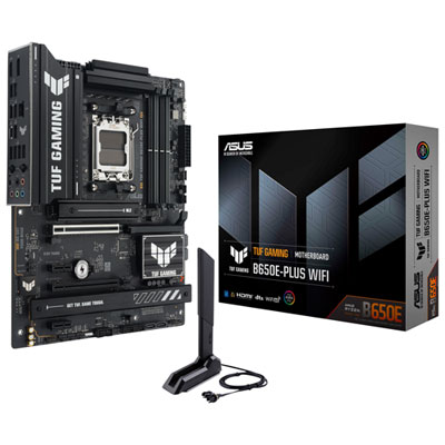 Carte Mère Tuf Gaming B650E-Plus Wi-Fi 6E Am5 Ddr5 D'asus Pour Processeurs Ryzen 9000/8000/7000 D'amd Best Bang For Your Buck