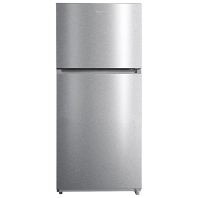 "Midea 31"" 20.5 Cu. Ft. Top Freezer Refrigerator with LED Lighting (MRT21D2BST) - Stainless Steel"