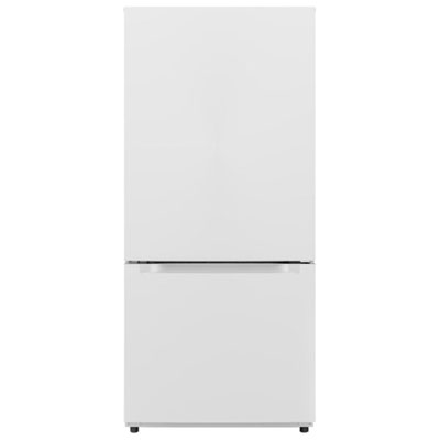 "Midea 30"" 18.7 Cu. Ft. Bottom Freezer Refrigerator with LED Lighting (MRB19B7AWW) - White"