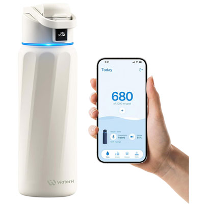 WaterH Boost 32oz Smart Bottle - White I absolutely love my WaterH smart water bottle!