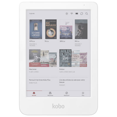 Kobo Clara Colour 6" Digital eReader with Touchscreen - White I have poor vision so love the easy to  enlargeable font & the back lighting this ereader let's me enjoy