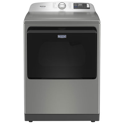 Maytag 7.4 Cu. Ft. Electric Dryer with Moisture Sensing, Steam, Energy Star & Wi-Fi (YMED7205RR) - Radiant Silver