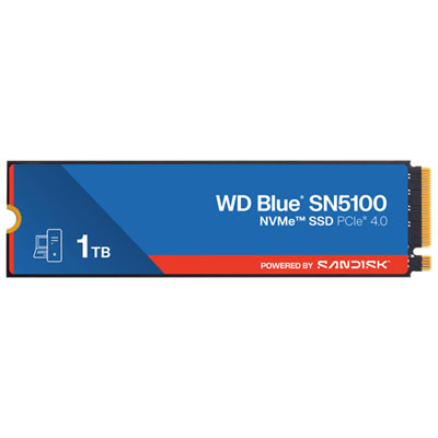 Disque Ssd Interne Nvme Pcie Sn5100 De 1 To De Wd Blue (Wdbs4F0010Bnc-Wrsn) Great budget friendly M