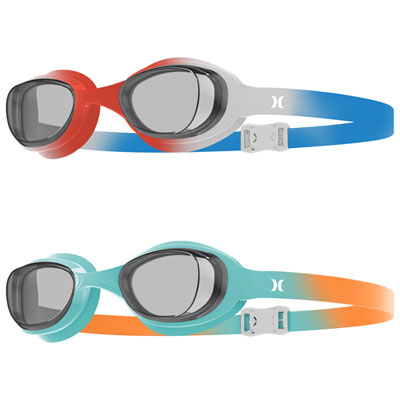 Lunettes De Natation Pour Jeunes Solari De Hurley - Paquet De 2 - Orange/bleu