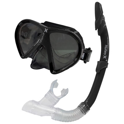 Ensemble Masque Et Tuba Pour Adultes De Hurley - Noir