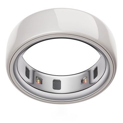 Oura Ring 4 Ceramic Sleep & Fitness Smart Ring - Cloud - Size 12 Great to track your fitness and recovery journeys