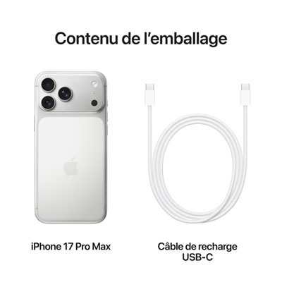 Apple iPhone 17 Pro Max 256GB - Silver - Unlocked | Best Buy Canada