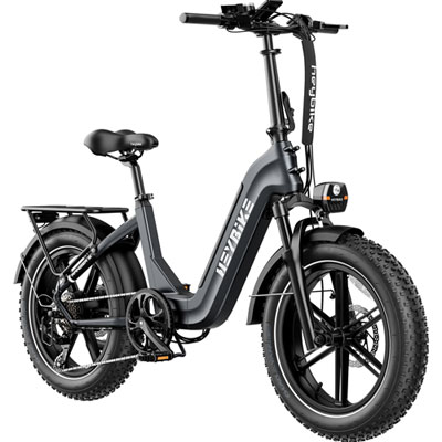Heybike Ranger S Foldable Fat-Tire Electric Cruiser Bike (750W Motor / 88.5 km Range / 45 km/h Top Speed) - Grey