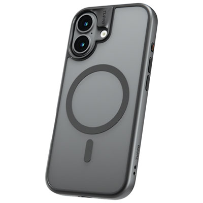 TUFF8 GlideGuard Fitted Soft Shell Case with MagSafe for iPhone 17 - Smoke Black Best Buy