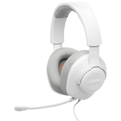 JBL Quantum 100 M2 Wired Over-Ear Gaming Headset - White Great sound
