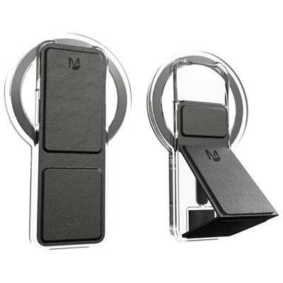 Prise Extensible Avec Support Universel Magsafe Matter De Clckr Pour Téléphone Cellulaire - Noir/transparent