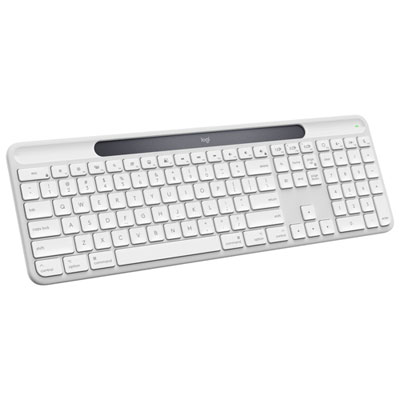 Clavier Bluetooth Signature Slim Solar+ K980 De Logitech Pour Mac - Blanc Cassé - Anglais - Exclusivité De Best Buy 