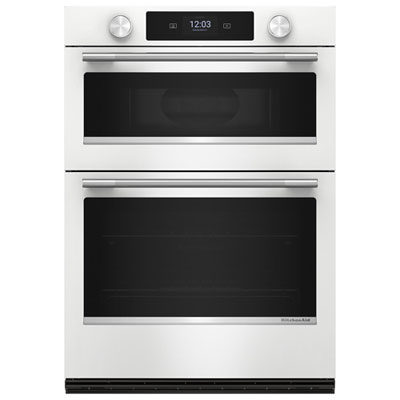 KitchenAid 30" 5 Cu. Ft. Combination True Convection Electric Wall Oven (KOEC730SWH) - White Great addition