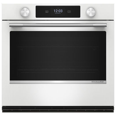 KitchenAid 30" 5.0 Cu. Ft. True Convection Electric Wall Oven (KOES730SWH) - White This product has been great 