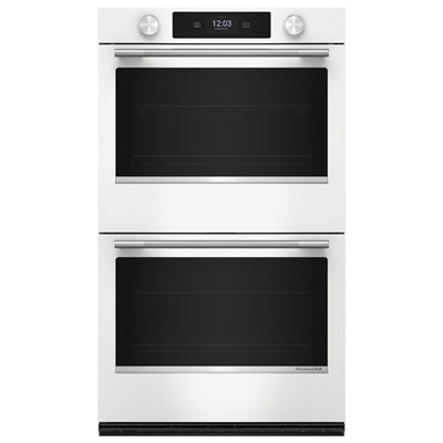 KitchenAid 30" 10.0 Cu. Ft. True Convection Electric Wall Oven (KOED730SWH) - White Great