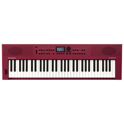Open Box - Roland GO:KEYS 3 61-Key Music Creation Keyboard - Dark Red