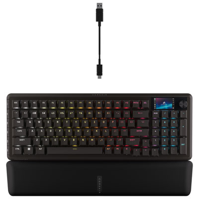 Clavier De Jeu Rétroéclairé Mgx Linéaire Prélubrifié À Effet Hall Vanguard Pro 96 De Corsair - Anglais NICE AND QUIET, LOVE THE NUMERICAL COMPACT AND EASY