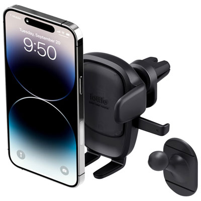 Fixation Pour Bouche D'air Intégrée Easy One Touch 6 D'iottie - Noir The iOttie Easy One Touch Signature combo is the best phone mount I’ve used