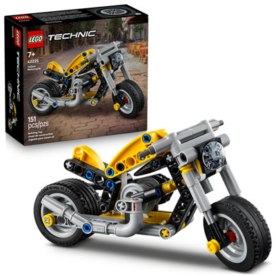 LEGO Technic: Yellow Motorcycle - 151 Pieces (42225) Great Chopper