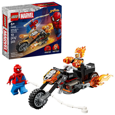 LEGO Marvel: Spider-Man vs. Ghost Rider Motorcycle - 72 Pieces (76335) The flame pieces are a great detail and Spider-Man is always a personal favorite