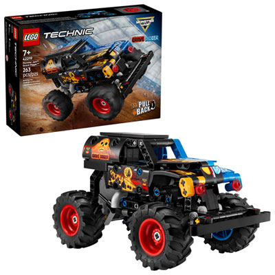 LEGO Technic: Monster Jam Grave Digger Fire and Ice - 263 Pieces (42219) I love all the fire & flames  on one side of the truck & ice on the other side !
