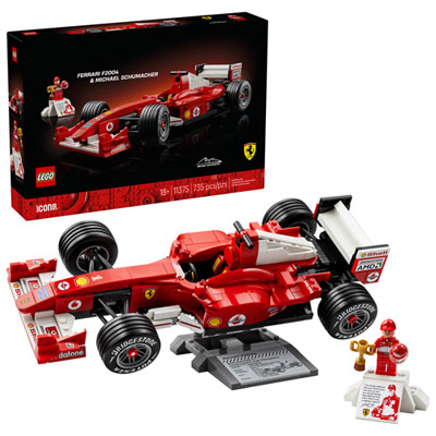 LEGO Icons: Ferrari F2004 & Michael Schumacher - 735 Pieces (11375) Great Value