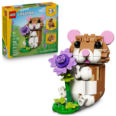LEGO Creator: 3 in 1 Cute Hamster with a Flower - 166 Pieces (31376) The best Lego set on the planet
