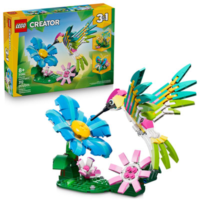 Lego Creator : 3-En-1 Les Animaux Sauvages : Le Colibri Coloré - 312 Pièces (31384) What a great challenge that they can disassemble and now make TWO MORE creations