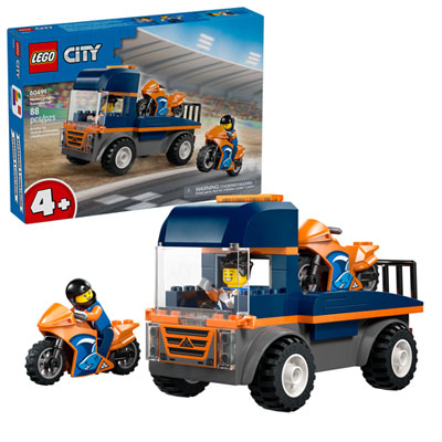 LEGO City Great Vehicles: Motorcycle Transporter - 88 Pieces (60491) Legos are the best!
