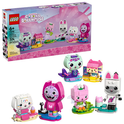 LEGO Gabby's Dollhouse: Gabby's Brick-Built Cat Friends - 324 Pieces (11215) Lego Dreamworks Gabby’s Dollhouse is best time for my kids to enjoy with us