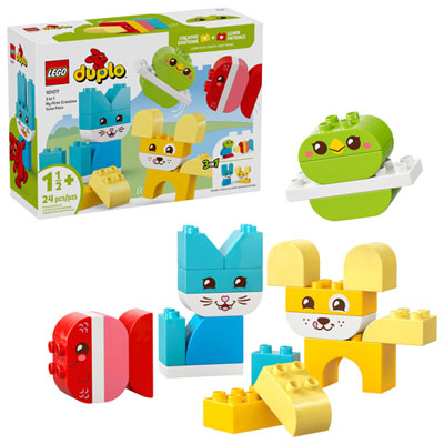LEGO DUPLO: My First 3-in-1 Creative Cute Pets - 24 Pieces (10477) Best starter Duplo set!