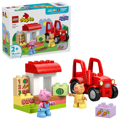 LEGO DUPLO: Peppa Pig Tractor and Market - 18 Pieces (10468)