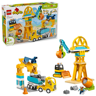 Lego Duplo : Le Chantier Avec Véhicules 3 En 1 - 84 Pièces (10476) Best engaging toy