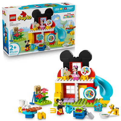 LEGO DUPLO Disney: Mickey Mouse Clubhouse with Minnie & Pluto - 87 Pieces (10465) Great gift or just because toy