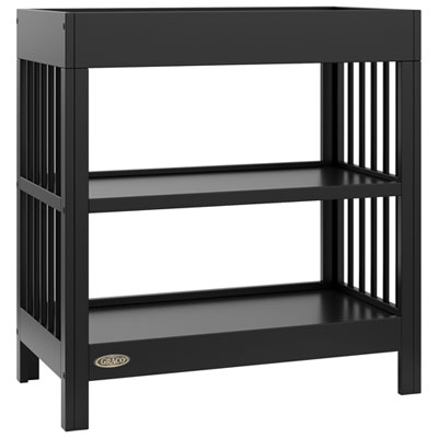 Table À Langer À 2 Tablettes Teddi De Graco Avec Coussin À Langer - Noir Great changing table